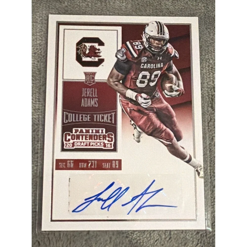 2016 Panini Contenders Draft Picks - College Ticket Jerell Adams #155 (AU, RC)